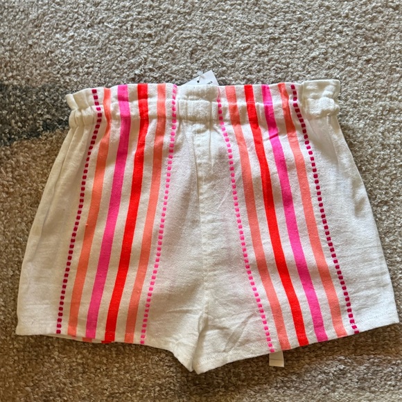 NEW lemlem Eshe Striped Cotton Blend Shorts
